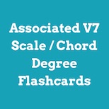 Associated V7 chord / scale degree flashcards